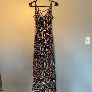 Maxi dress with slits